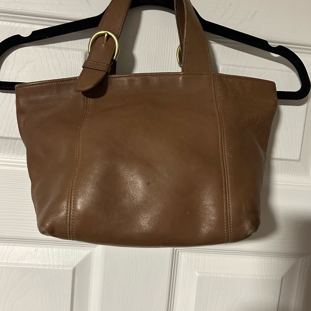 Vintage Coach Tan SoHo Waverly Leather Tote Bag